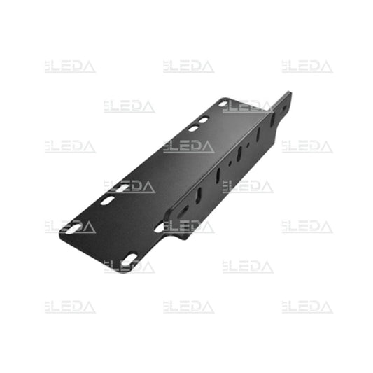 EU Number plate bracket for LED light (black)