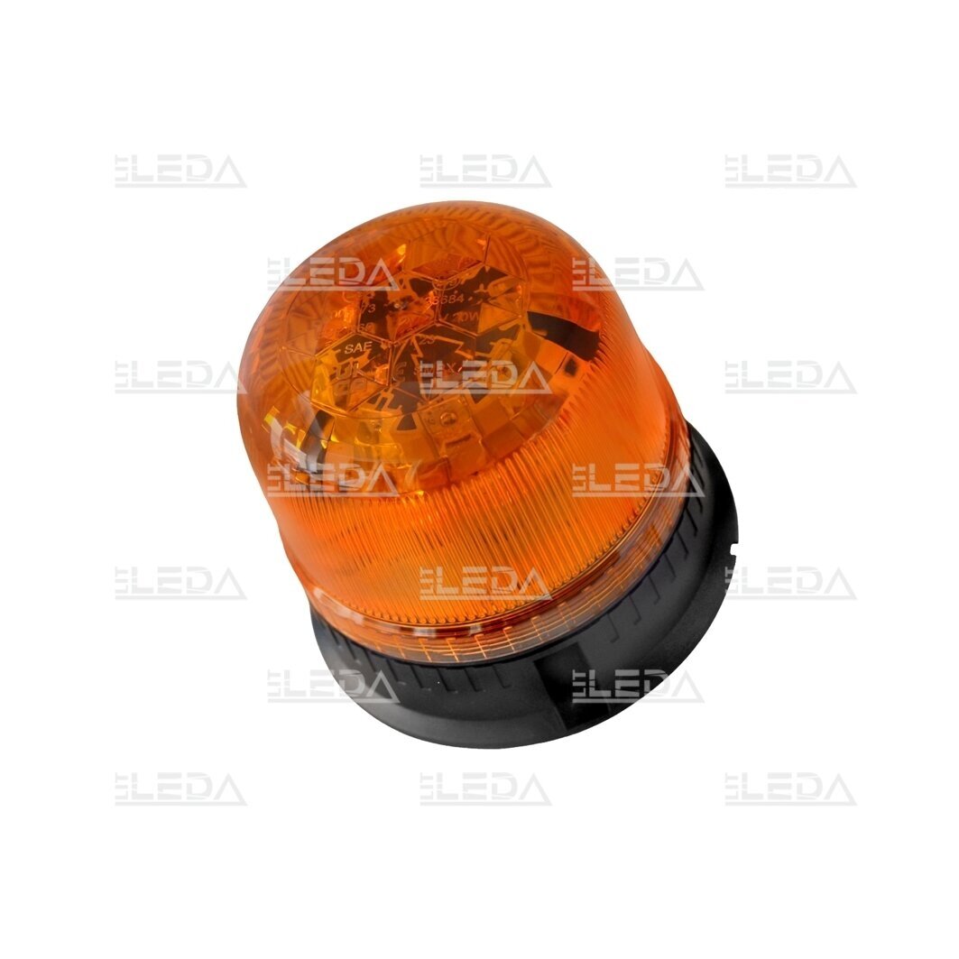 LED beacon amber, diamond, with magnet and screwed, 12/24V