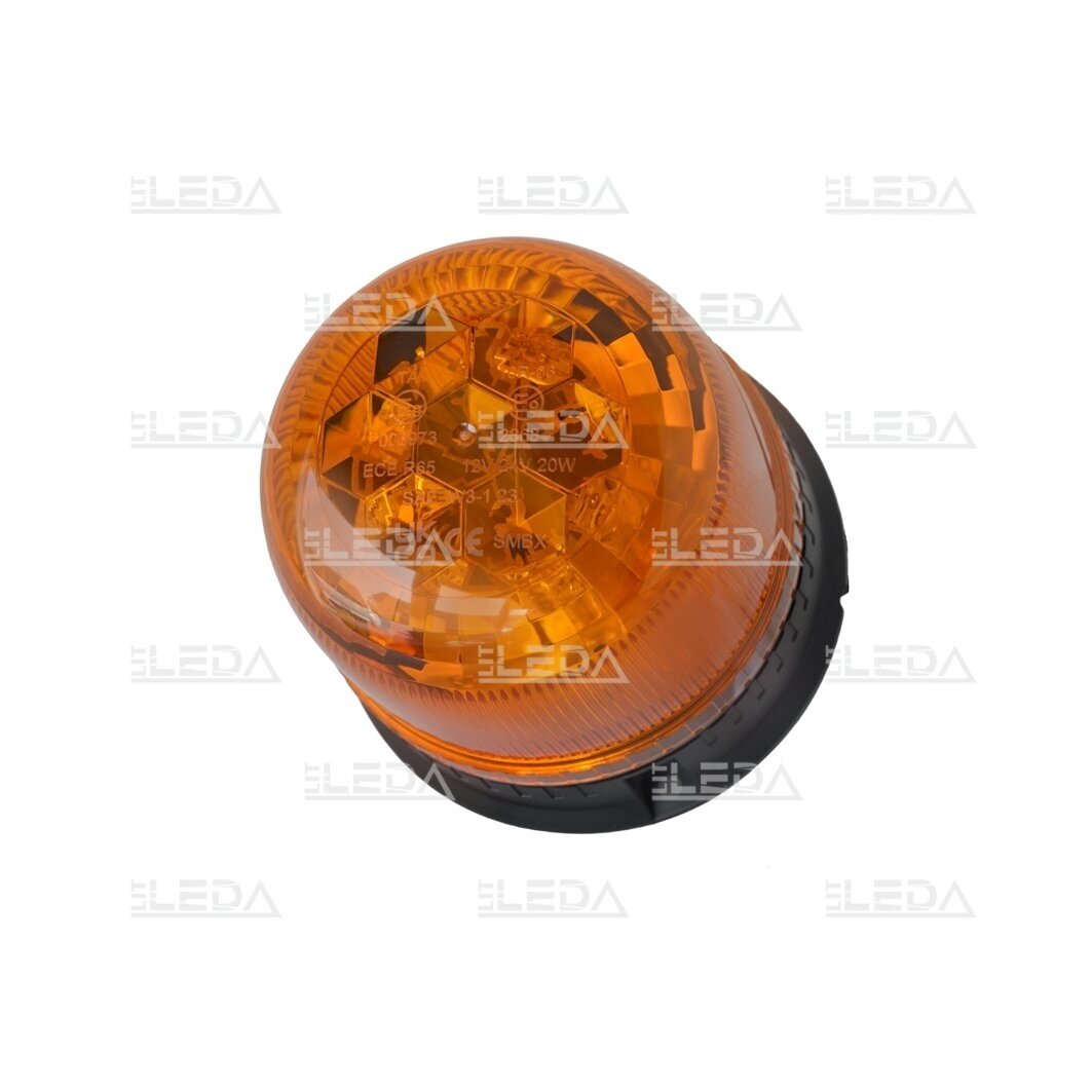 LED beacon amber, diamond, with magnet and screwed, 12/24V